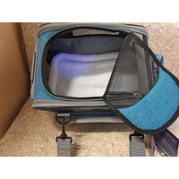 Produktbild von Nobby Fahrradtasche Tour für Hunde aus Mikrofaser wasserabweisend in Türkis oder Blau