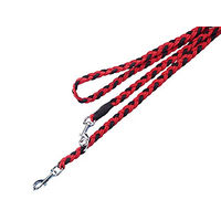 Produktbild von Nobby Führleine aus Nylon geflochten rot schwarz 200 cm - 200 cm