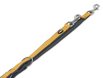 Nobby Führleine Classic Preno für Hunde aus Nylon in Orange/Grau L 200 cm – Bild 1 von 3