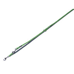 Produktbild von Nobby Führleine Classic Preno Mini Hundeleine aus Nylon für Welpen und kleine Hunde Grün Grau 200 cm