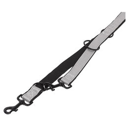 Nobby Führleine Classic Reflect Soft aus Neopren und Nylon grau/schwarz 200 cm x 15 mm - 200 cm – Bild 1 von 1