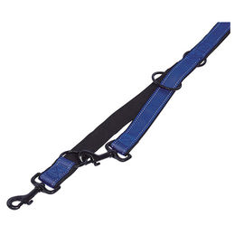 Nobby Führleine Classic Reflect Soft aus Nylon blau/schwarz 200 cm x 15 mm – Bild 1 von 2