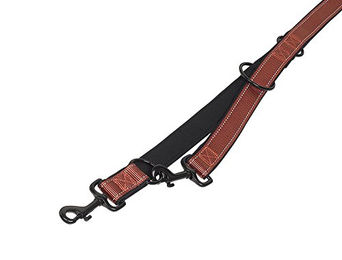Nobby Führleine Classic Reflect Soft für Hunde aus Nylon Terracotta Schwarz 200 cm – Bild 1 von 2