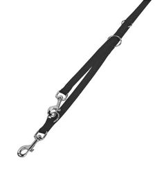 Nobby Führleine Classic Schwarz für Hunde aus Gurtband 200 cm x 15 mm - 2 m – Bild 1 von 3