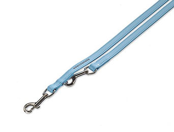 Produktbild von Nobby Führleine Crystal aus Kunstleder für Hunde, Blau, L, 200 cm