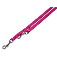 Produktbild von Nobby Führleine Crystal für Hunde aus Kunstleder in Rosa Schwarz L 200 cm