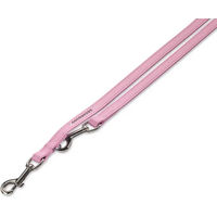 Produktbild von Nobby Führleine Crystal für Hunde aus Kunstleder in Rosa Weiß 200 cm
