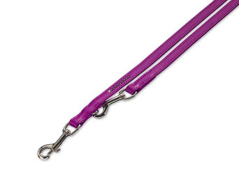 Produktbild von Nobby Führleine Crystal für Hunde aus Kunstleder Lila 200 cm L - 2 m