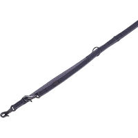 Produktbild von Nobby Führleine Linen Deluxe aus Nylon Schwarz-Grau 200 cm x 16 mm