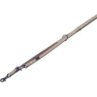 Produktbild von Nobby Führleine Linen Deluxe für Hunde aus Nylon in Braun/Beige 200 cm