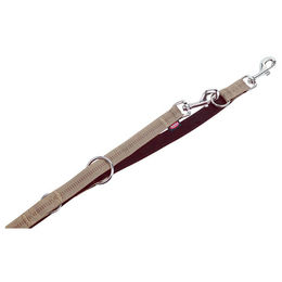 Nobby Führleine Soft Grip für Hunde aus Nylon beige-braun 200 cm – Bild 1 von 3