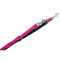 Produktbild von Nobby Führleine Soft Grip für Hunde aus Nylon in Fuchsia Schwarz 200 cm