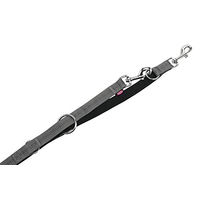 Produktbild von Nobby Führleine Soft Grip für Hunde aus Nylon in Grau/Schwarz 200 cm