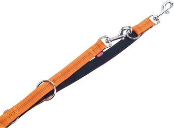 Nobby Führleine Soft Grip für Hunde aus Nylon in Orange 200 cm x 20 mm – Bild 1 von 3