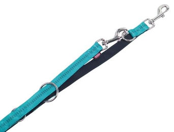 Nobby Führleine Soft Grip für Hunde aus Nylon in Türkis L 200 cm – Bild 1 von 2