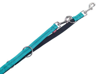Nobby Führleine Soft Grip für Hunde aus Nylon in Türkis L 200 cm x 20 mm - 200 cm – Bild 1 von 4