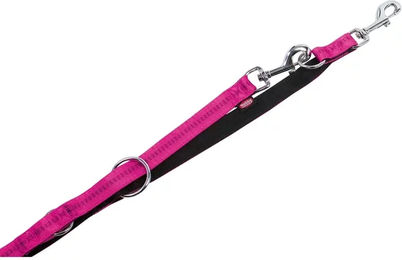 Nobby Führleine Soft Grip für Hunde aus Nylon, Rosa/Schwarz, 200 cm x 20 mm – Bild 1 von 3