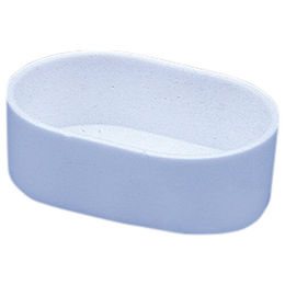 Nobby Futter- und Wassernapf oval aus Kunststoff für Vögel weiß – Bild 1 von 3