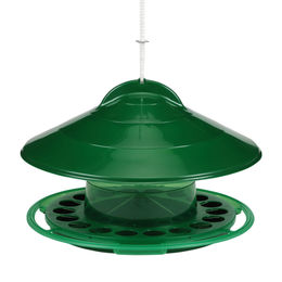 Nobby Futterampel Futtersäule für Wildvögel aus Kunststoff in Grün und Transparent - 2 kg – Bild 1 von 2