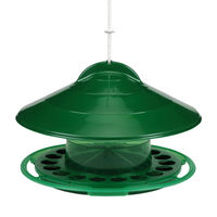 Produktbild von Nobby Futterampel Futtersäule für Wildvögel aus Kunststoff in Grün und Transparent - 2 kg