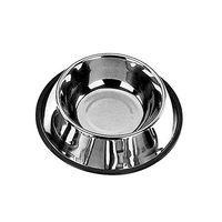 Produktbild von Nobby Futternapf aus Edelstahl silber rutschfest