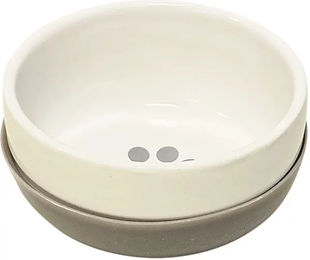 Produktbild von Nobby Futternapf aus Keramik Sabit für Hunde weiß/grau Ø 18 x 7 cm 1.250 ml