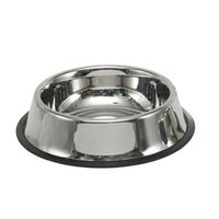 Produktbild von Nobby Futternapf für Hunde aus Edelstahl silber rutschfest 450 ml - 0,45 l