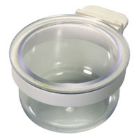 Produktbild von Nobby Futternapf für Vögel aus Kunststoff transparent mit Halterung
