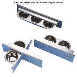 Produktbild von Nobby Futternapf für Vögel in Silber mit Blende 40,0 x 11,5 cm