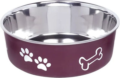 Nobby Futternapf Fusion aus Edelstahl rot - 1,8 l – Bild 1 von 2