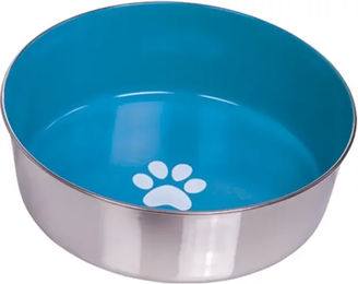Nobby Futternapf Heavy Paw aus Edelstahl rutschfest Blau - 2,7 l – Bild 1 von 3