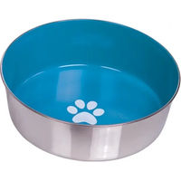 Produktbild von Nobby Futternapf Heavy Paw aus Edelstahl rutschfest Blau - 2,7 l