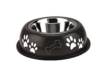 Nobby Futternapf Nice Diner aus Edelstahl Braun Schwarz 25 cm 0,75 ltr. - 0,75 l – Bild 1 von 3