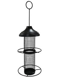 Nobby Futtersäule für Vögel aus Metall Schwarz 15 x 30 cm – Bild 1 von 4