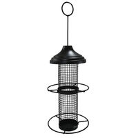 Produktbild von Nobby Futtersäule für Vögel aus Metall Schwarz 15 x 30 cm