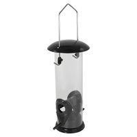 Produktbild von Nobby Futtersäule für Vögel mit Anflugstange aus Metall in Schwarz