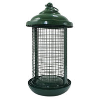 Produktbild von Nobby Futtersäule für Wildvögel aus Metall in Grün 25cm