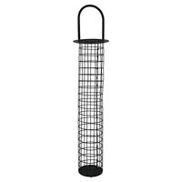 Produktbild von Nobby Futtersäule für Wildvögel aus Metall Schwarz 35cm