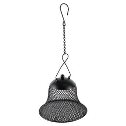 Nobby Futtersäule Xmas Glocke für Wildvögel aus Metall Schwarz – Bild 1 von 3