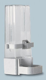 Produktbild von Nobby Futterspender für Vögel aus Kunststoff in Weiß und Transparent 7,5 x 15,0 x 5,5 cm