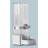 Produktbild von Nobby Futterspender für Vögel aus Kunststoff in Weiß und Transparent 7,5 x 15,0 x 5,5 cm
