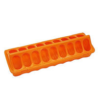 Produktbild von Nobby Futtertrog für Küken aus Kunststoff in Orange 30,5 x 10 x 7 cm
