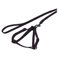 Produktbild von Nobby Geschirr mit Leine aus Nylon für Frettchen und Ratten Schwarz - 1 Stk.