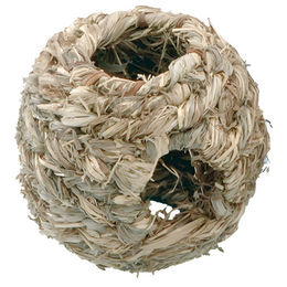 Nobby Gras Nest Kugel aus Naturmaterialien für kleine Nager Größe S - 10 cm – Bild 1 von 1