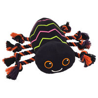 Produktbild von Nobby Halloween Plüsch-Hundespielzeug Spinne in Bunt mit Seilbeinen