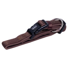 Produktbild von Nobby Halsband Classic Preno aus Nylon in Braun mit verstellbarer Länge 20-30 cm