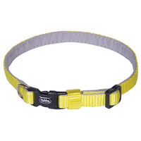 Produktbild von Nobby Halsband Classic Preno Mini für Welpen aus Nylon Gelb Grau 13-20 cm
