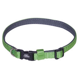 Produktbild von Nobby Halsband Classic Preno Mini für Welpen aus Nylon in Neongrün/Grau Größe XS