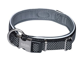 Nobby Halsband Classic Preno Royal für Hunde aus Nylon in Schwarz Größe L (38-47 cm) – Bild 1 von 6