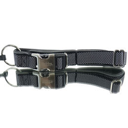 Nobby Halsband Classic Preno Royal für Hunde aus Nylon in Schwarz mit Silber – Bild 1 von 3